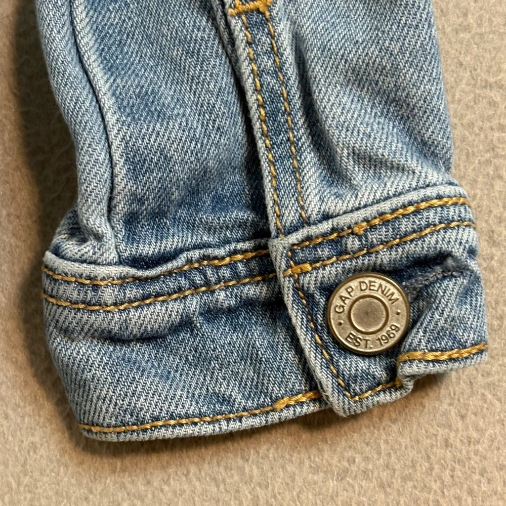 Baby Gap Disney Thumper Embroidered Denim Jacket Light Wash Toddler 3T